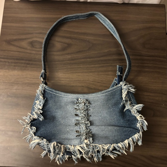Vintage Denim Handbag w/ Wallet - Picture 2 of 6